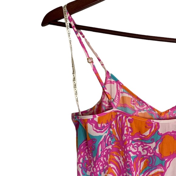 Lilly Pulitzer Deanna Romper Shorely Blue Feeling Tanked Removable Belt Small - Picture 10 of 14